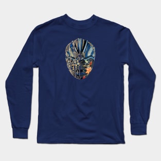 indonesian Traditional Mask Design Long Sleeve T-Shirt